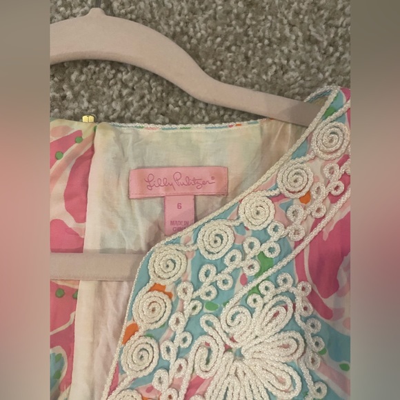 Lilly Pulitzer Jellies Be Jammin White Lace Gabby Shift Dress - Picture 6 of 10